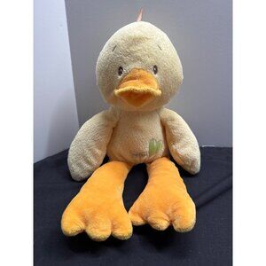 Baby GUND Quackie 4030399 Plush Yellow Duck Large Orange Feet Stuffed Animal Toy